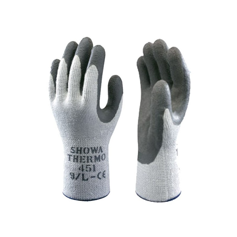 GUANTI LATTICE 451 THERMO GRIGI  8           SHOWA