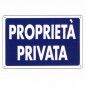 CARTELLO PROPRIETA' PRIVATA       30x 20 PLASTICA