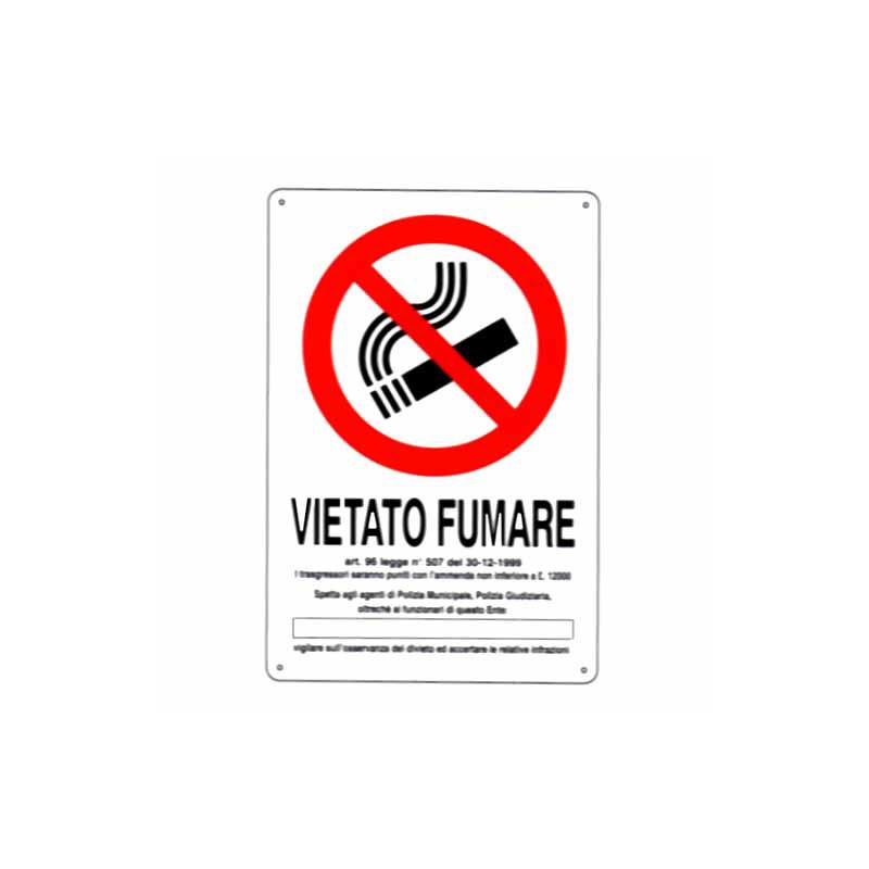 CARTELLO VIETATO FUMARE DL 20x 30 PLASTICA CARTELLO VIETATO FUMARE DL 20x 30 PLASTICA