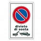 CARTELLO DIVIETO DI SOSTA R.F. 20x 30 PLASTICA CARTELLO DIVIETO DI SOSTA R.F. 20x 30 PLASTICA