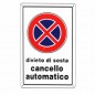 CARTELLO DIVIETO DI SOSTA         20x 30 PLASTICA