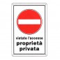 CARTELLO PROPRIETA' PRIVATA       20x 30 PLASTICA