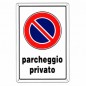 CARTELLO POSTEGGIO RISERVATO      20x 30 PLASTICA