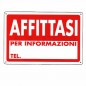 CARTELLO AFFITTASI                30x 20 PLASTICA
