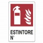 CARTELLO ESTINTORE                20x 30 PLASTICA