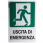 CARTELLO USCITA EMERGENZA DX 20x 30 PLASTICA CARTELLO USCITA EMERGENZA DX 20x 30 PLASTICA