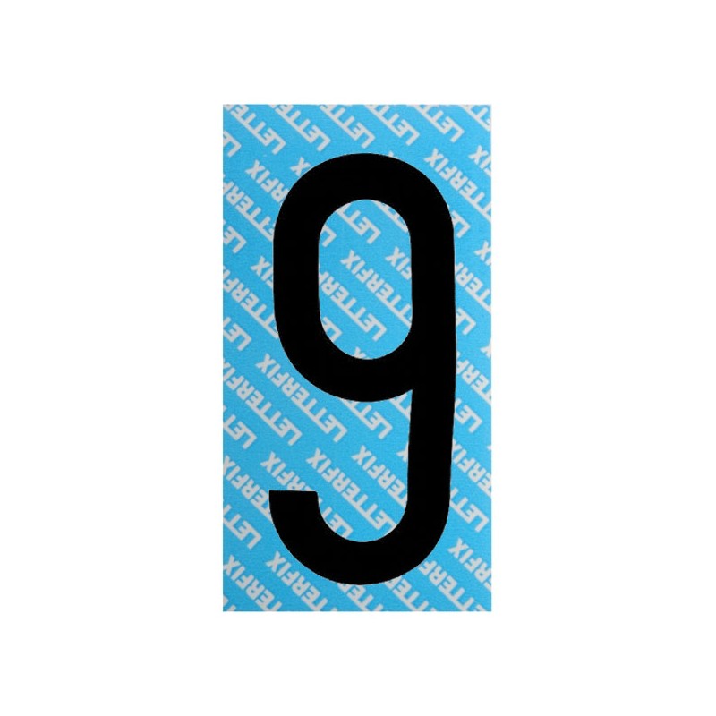 NUMERO ADESIVO NERO SERIE T80 9 LETTERFIX NUMERO ADESIVO NERO SERIE T80 9 LETTERFIX