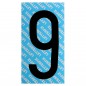 NUMERO ADESIVO NERO SERIE T80 9 LETTERFIX NUMERO ADESIVO NERO SERIE T80 9 LETTERFIX