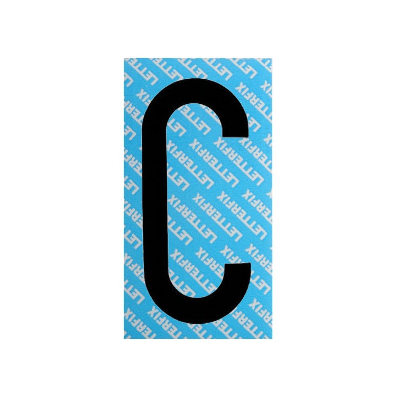 LETTERA ADESIVA NERA SERIE T80 C LETTERFIX LETTERA ADESIVA NERA SERIE T80 C LETTERFIX