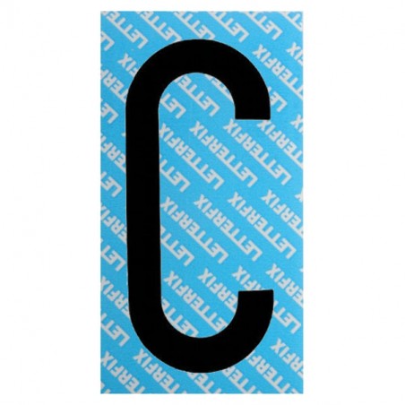 LETTERA ADESIVA NERA SERIE T80 C         LETTERFIX