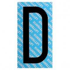 LETTERA ADESIVA NERA SERIE T80 D LETTERFIX