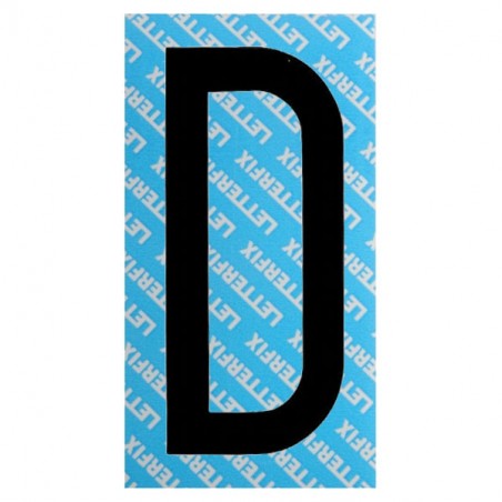 LETTERA ADESIVA NERA SERIE T80 D LETTERFIX