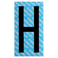 LETTERA ADESIVA NERA SERIE T80 H LETTERFIX