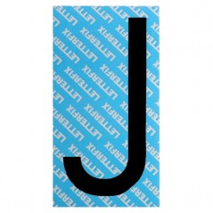 LETTERA ADESIVA NERA SERIE T80 J LETTERFIX