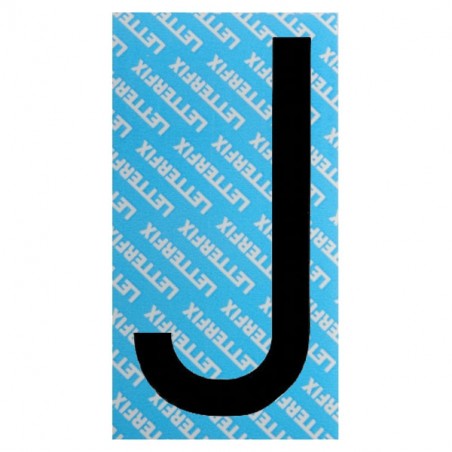 LETTERA ADESIVA NERA SERIE T80 J LETTERFIX