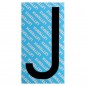 LETTERA ADESIVA NERA SERIE T80 J         LETTERFIX