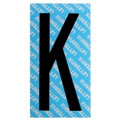LETTERA ADESIVA NERA SERIE T80 K LETTERFIX