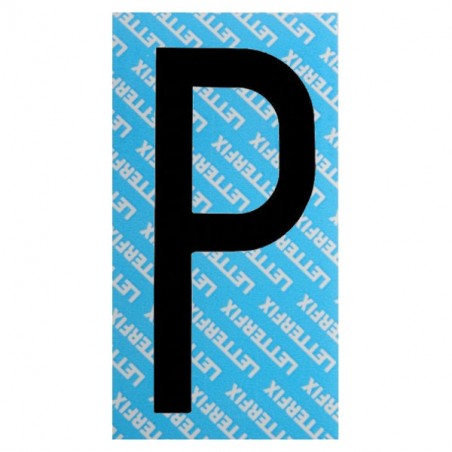 LETTERA ADESIVA NERA SERIE T80 P LETTERFIX
