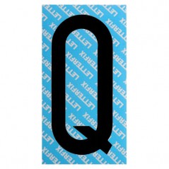 LETTERA ADESIVA NERA SERIE T80 Q LETTERFIX