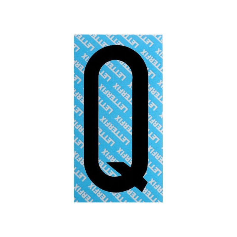 LETTERA ADESIVA NERA SERIE T80 Q         LETTERFIX