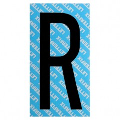 LETTERA ADESIVA NERA SERIE T80 R LETTERFIX