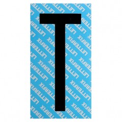 LETTERA ADESIVA NERA SERIE T80 T LETTERFIX