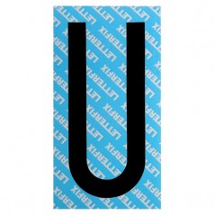 LETTERA ADESIVA NERA SERIE T80 U LETTERFIX