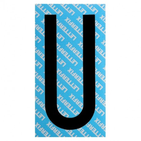 LETTERA ADESIVA NERA SERIE T80 U LETTERFIX
