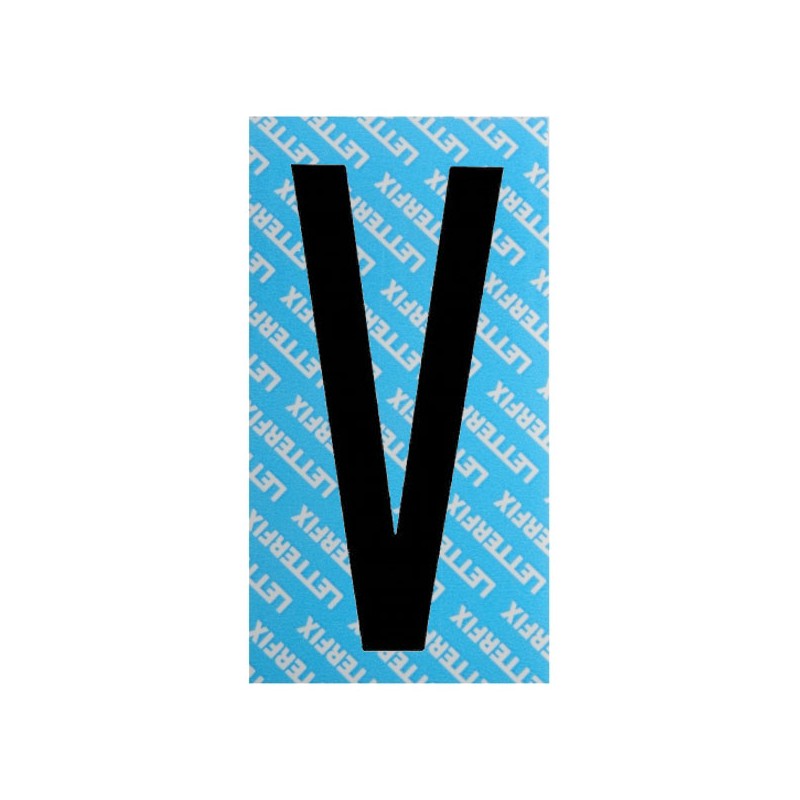 LETTERA ADESIVA NERO SERIE T80 V         LETTERFIX