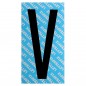 LETTERA ADESIVA NERO SERIE T80 V         LETTERFIX