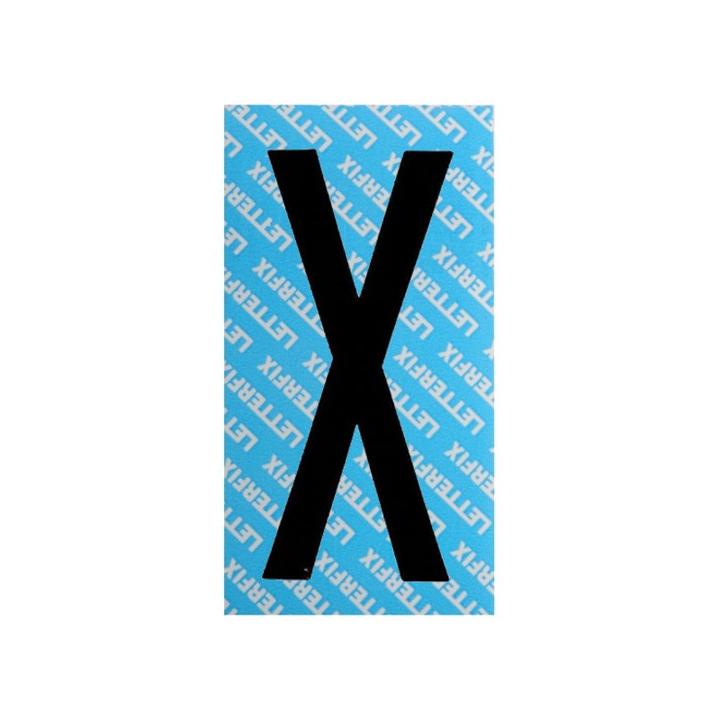LETTERA ADESIVA NERO SERIE T80 X         LETTERFIX