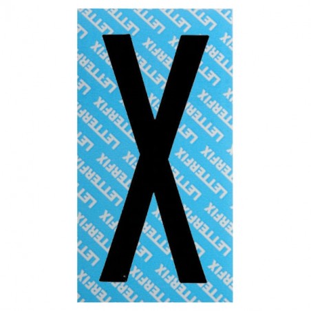 LETTERA ADESIVA NERO SERIE T80 X         LETTERFIX