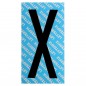 LETTERA ADESIVA NERO SERIE T80 X         LETTERFIX