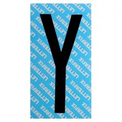 LETTERA ADESIVA NERO SERIE T80 Y         LETTERFIX