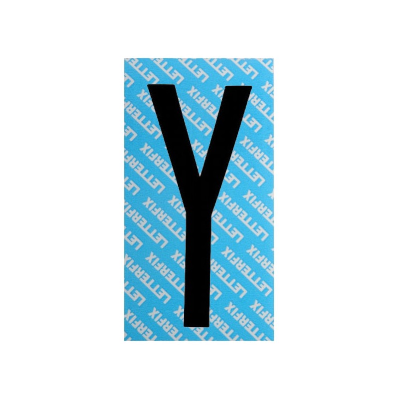 LETTERA ADESIVA NERO SERIE T80 Y         LETTERFIX