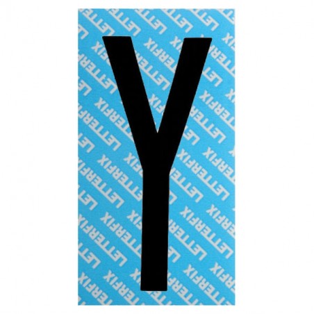 LETTERA ADESIVA NERO SERIE T80 Y         LETTERFIX