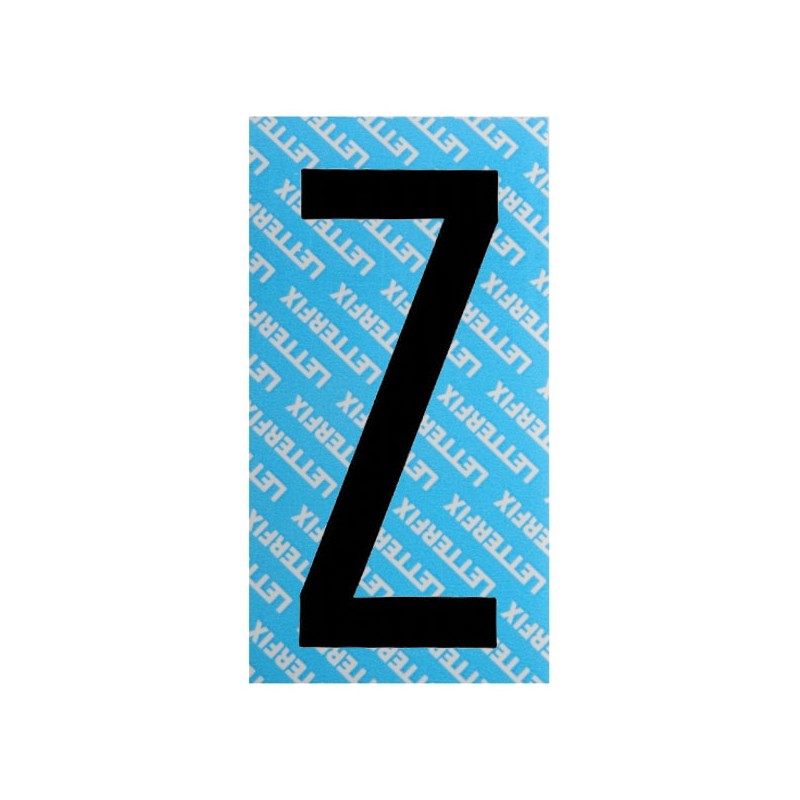 LETTERA ADESIVO NERO SERIE T80 Z         LETTERFIX