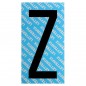 LETTERA ADESIVO NERO SERIE T80 Z         LETTERFIX
