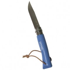 COLTELLO VIROBLOC INOX N. 7 GITA BLU CIANO  OPINEL