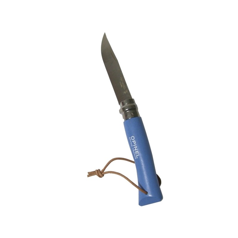 COLTELLO VIROBLOC INOX N. 7 GITA BLU CIANO  OPINEL