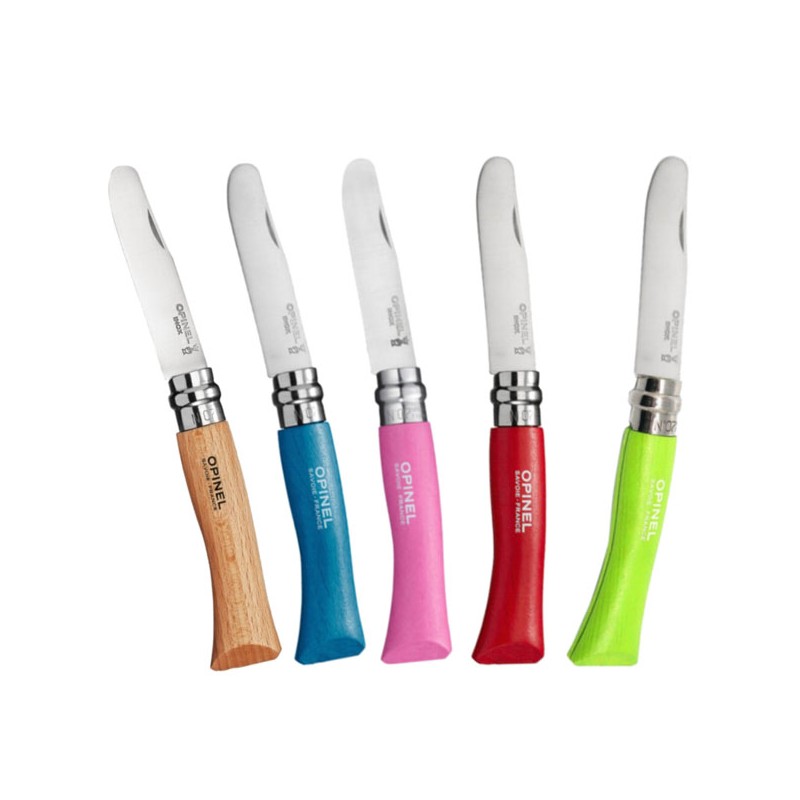 COLTELLO VIROBLOC INOX N. 7 P.TA TON.ROSSO  OPINEL