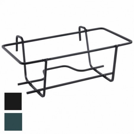 PORTAVASO BALCONE FISSO RETT. NERO cm 40 MILLE