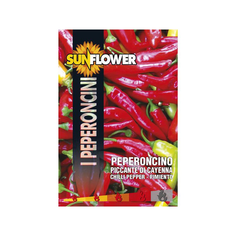SEMENTI PEPERONCINO CAYENNA SUNFLOWER SEMENTI PEPERONCINO CAYENNA SUNFLOWER