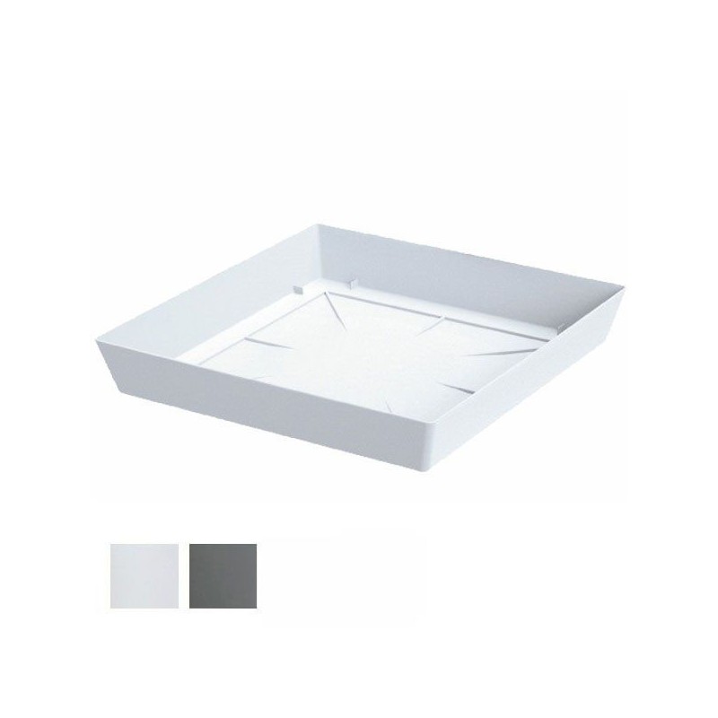 SOTTOVASO LOFLY LOW QUADRO BIANCO     17x17 PPLAST