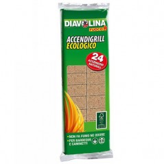 ACCENDITORE CUBETTI ACCENDIGRILL   Pz 24 DIAVOLINA