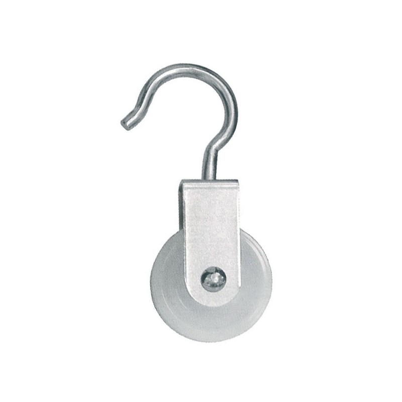 CARRUCOLA RUOTA NYLON mm 50