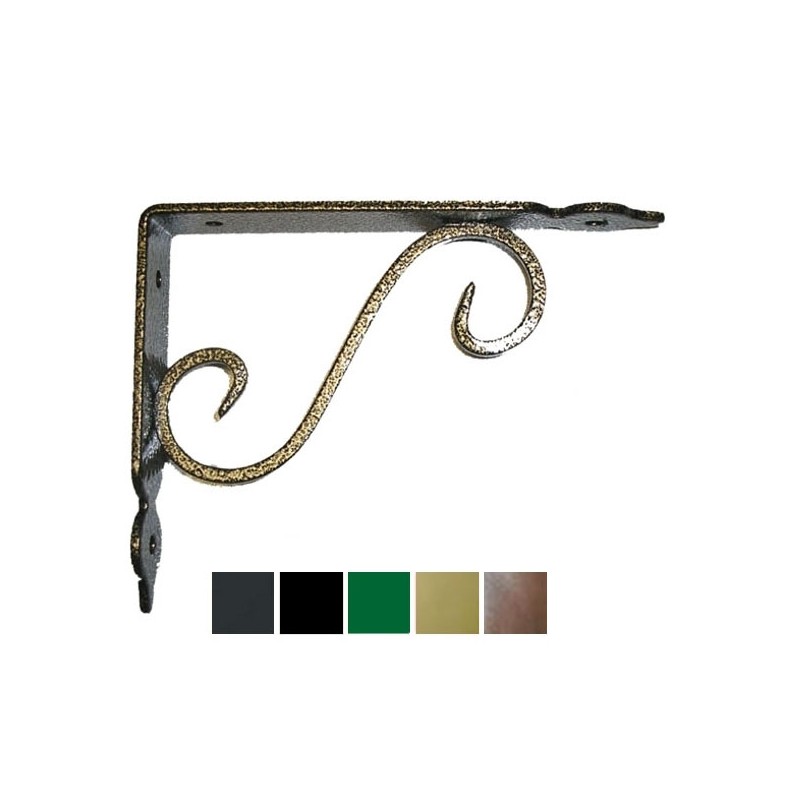 MENSOLA FERRO BATTUTO 140x110 NERO