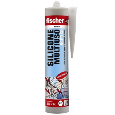 SILICONE ACETICO MULTIUSO SAM TM    ml 280 FISCHER