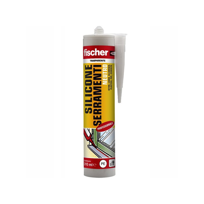 SILICONE NEUTRO SNF310 BIANCO       ml 310 FISCHER
