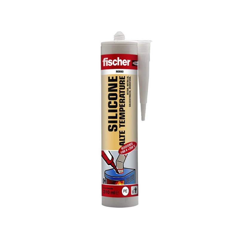 SILICONE ALTA TEMP.SAT 310 ROSSO    ml 310 FISCHER